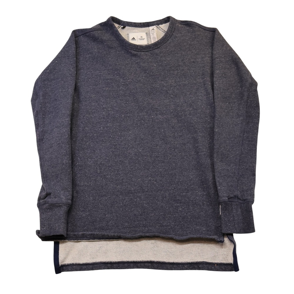 Adidas Womens XS Sweatshirt Navy Reigning Champ Collab BS0641 Step Hem